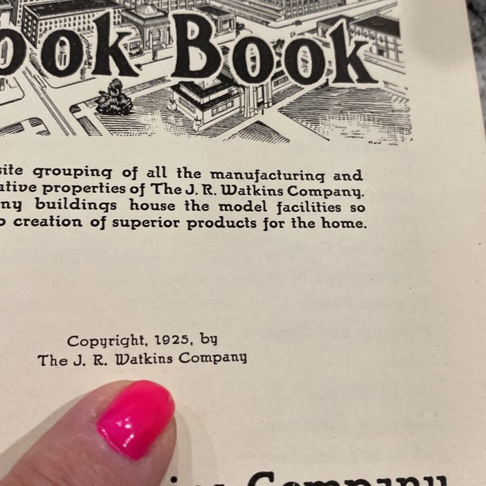 Antique 1st Edition 1925 Watkins Cook Book! - Picture 5 of 10
